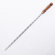 Stainless skewer 620*12*3 mm with wooden handle в Пскове