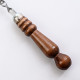 Stainless skewer 670*12*3 mm with wooden handle в Пскове