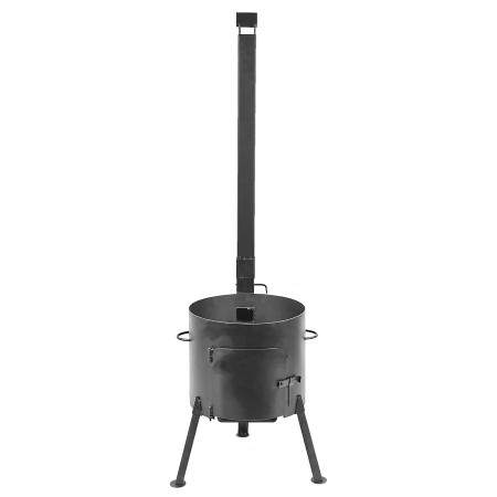 Печь диаметром 440 мм с трубой под казан 18-22 литра в Пскове