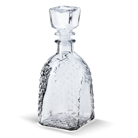 Бутылка (штоф) "Арка" стеклянная 0,5 литра с пробкой  в Пскове